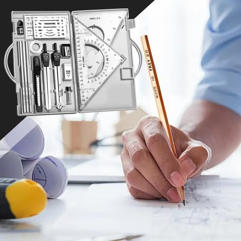Compass Geometry Set - Kit de desenho de réguas e