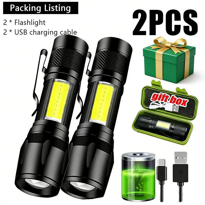 Stationery Supply - Mini Lanterna LED COB+XPE Portátil com