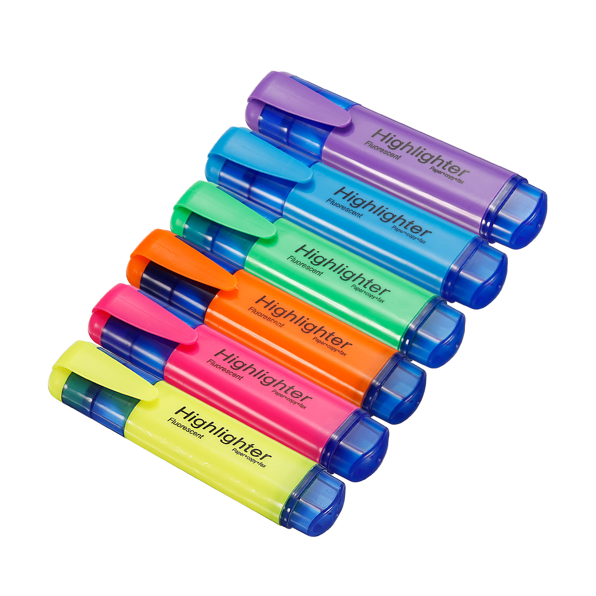 Highlighter Set Pastel - 4/6pc marcador caneta fluorescente ponta larga