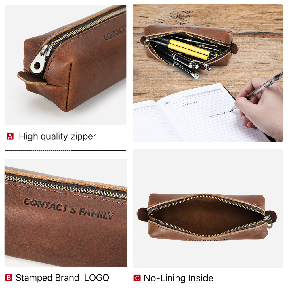 Estojo de lápis de couro retrô - Office Stationery Supply Business avaliação e preço