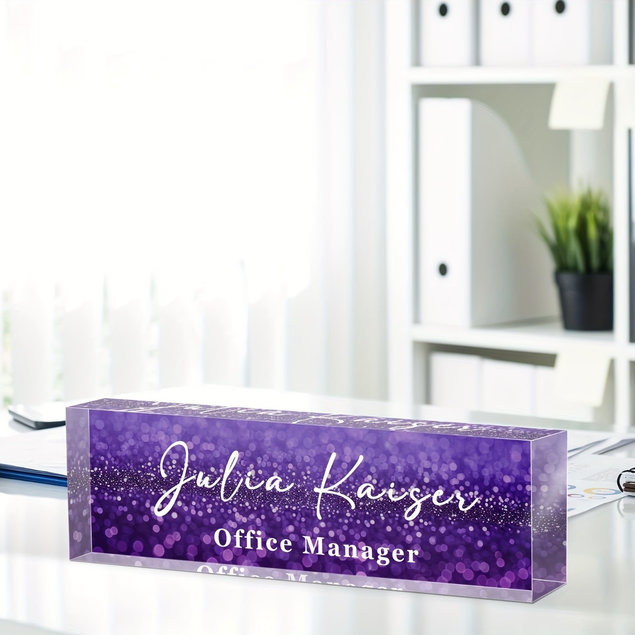 Placa de Nome Personalizada em - Desk Name Plate avaliação e preço