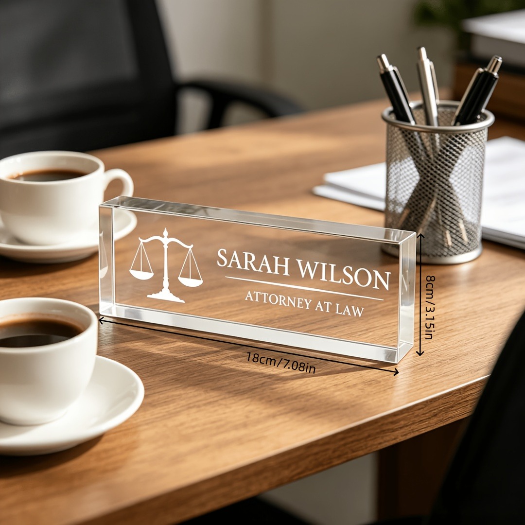 Placa de Nome Personalizada em - Desk Name Plate avaliação e preço