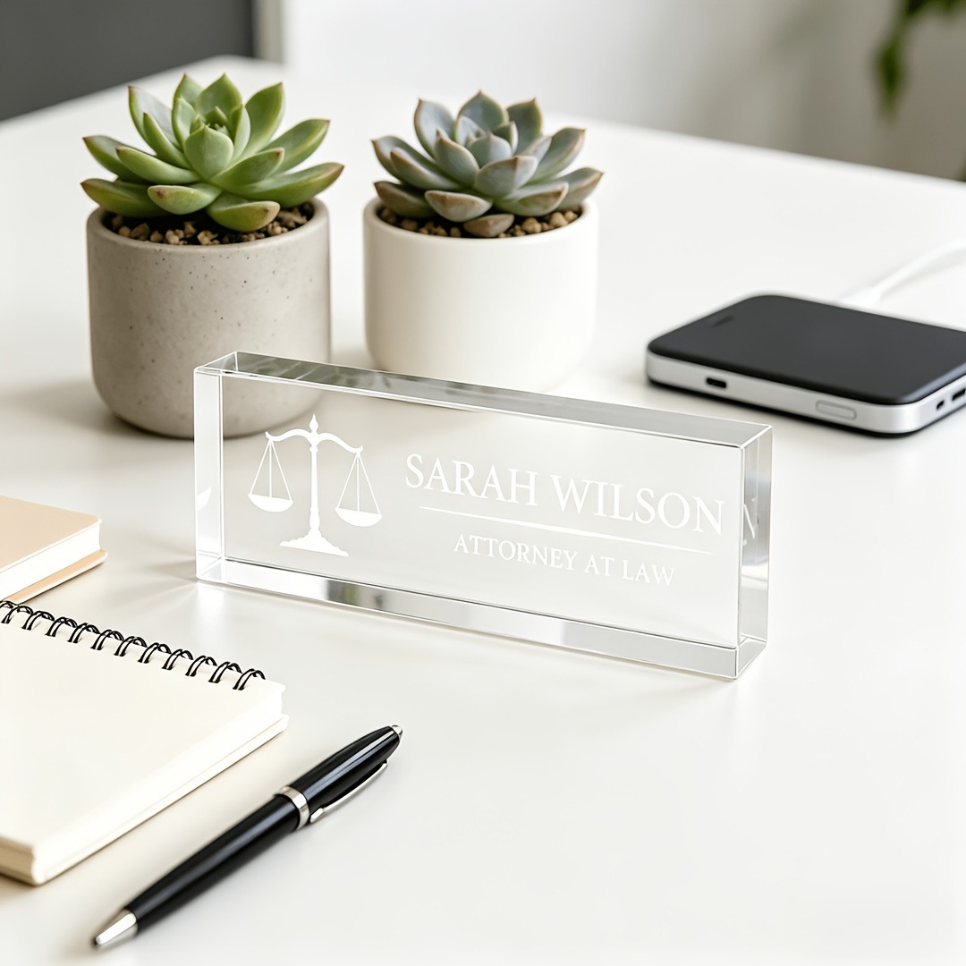 Placa de Nome Personalizada em - Desk Name Plate avaliação e preço