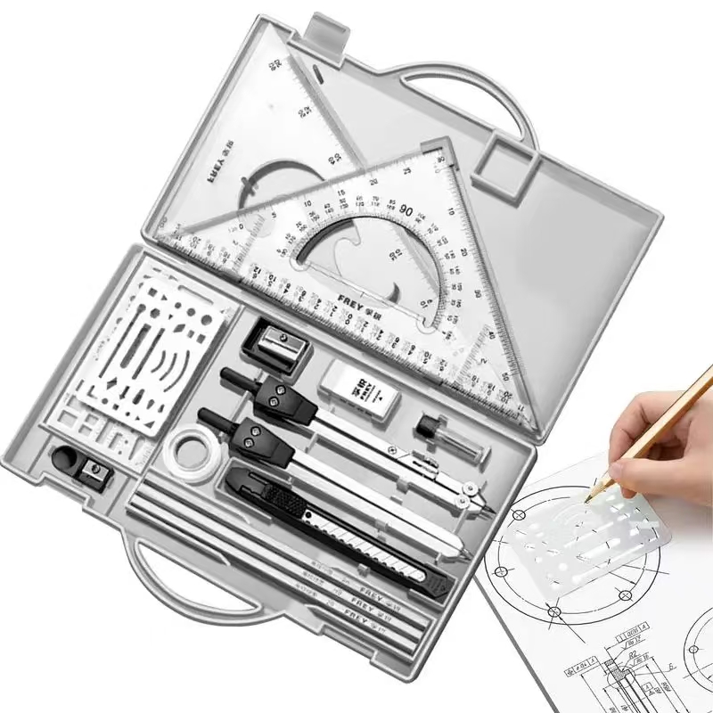 Kit de desenho de réguas e bús - Compass Geometry Set avaliação e preço