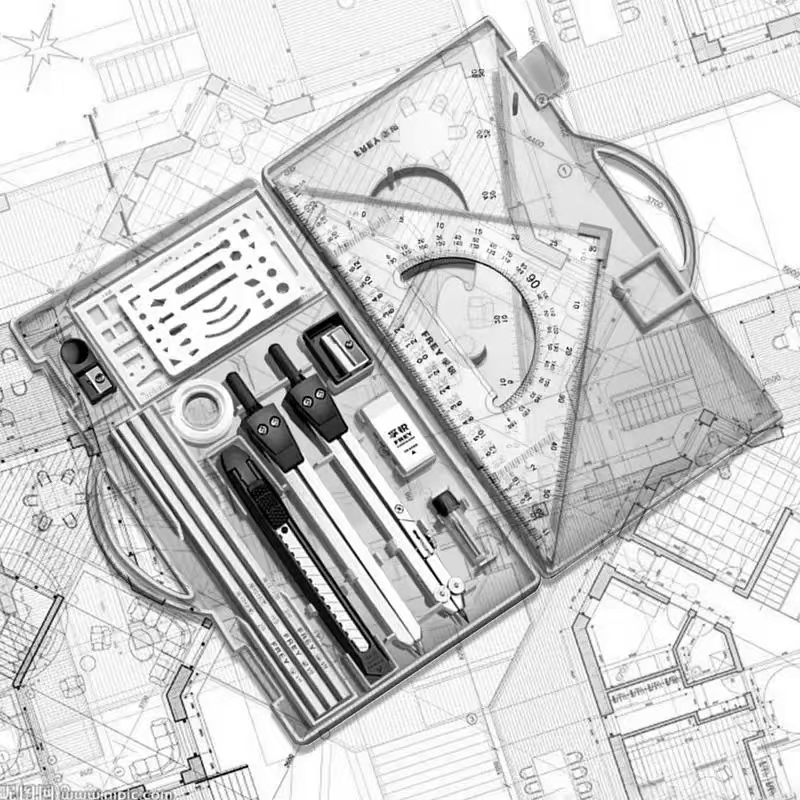 Kit de desenho de réguas e bús - Compass Geometry Set avaliação e preço