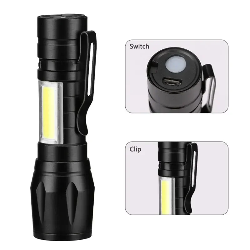 Mini Lanterna LED COB+XPE Port - Stationery Supply avaliação e preço