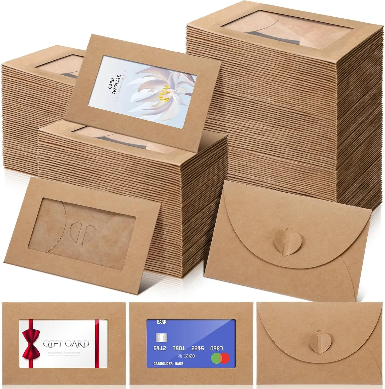 50 pçs/lote 10.5X7cm Envelope  - Letter Envelope Kraft avaliação e preço
