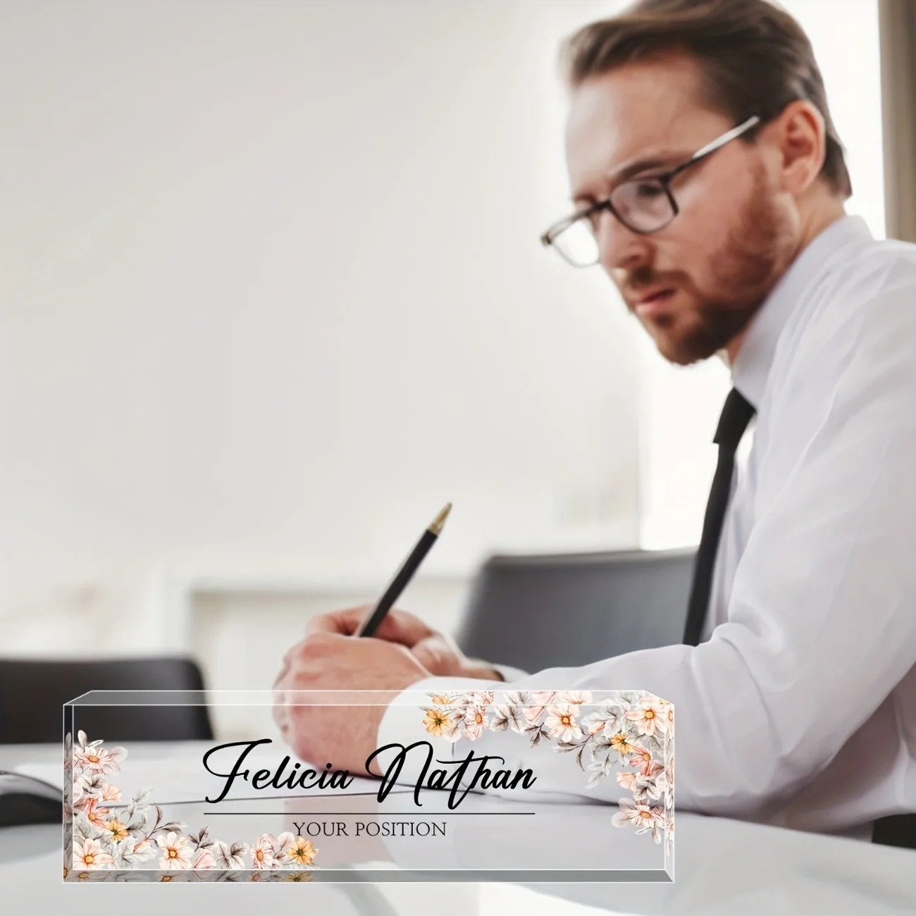 [2D Plano] Placa de Nome Perso - Desk Name Plate avaliação e preço