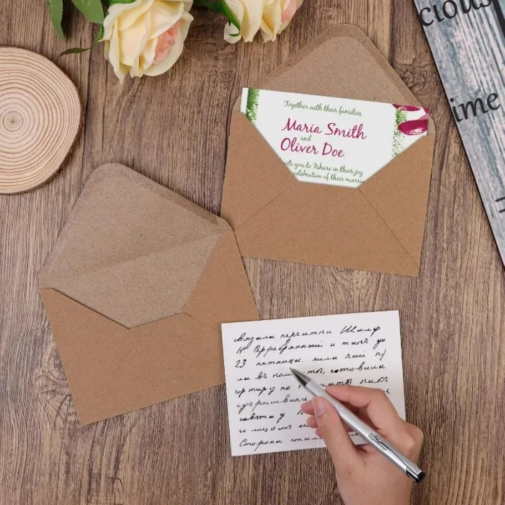 50 unidades de envelopes cláss - Letter Envelope Kraft avaliação e preço