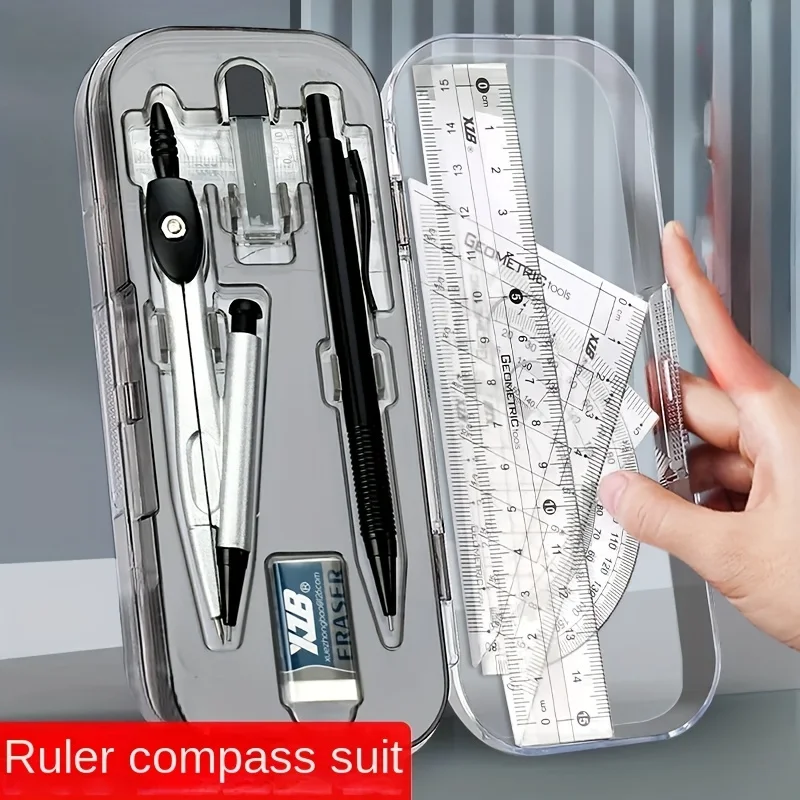 Kit de geometria matemática 8  - Compass Geometry Set avaliação e preço