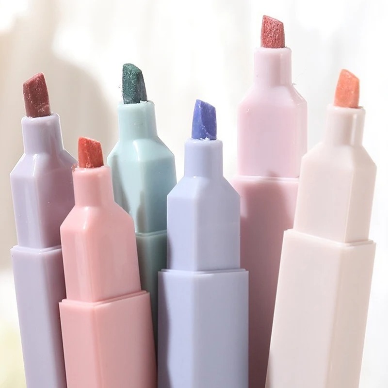 6 pçs/set cor pastel marcador  - Highlighter Set Pastel avaliação e preço