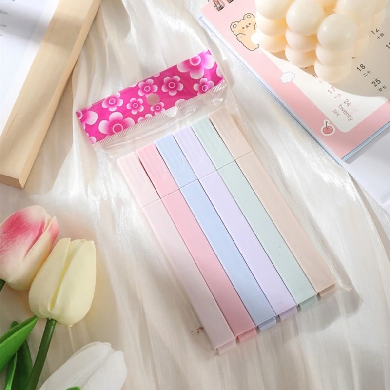 6 pçs/set cor pastel marcador  - Highlighter Set Pastel avaliação e preço