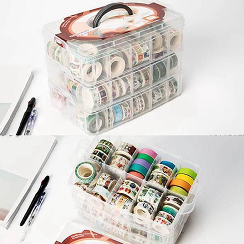 Caixa Organizadora Transparent - Washi Tape Set avaliação e preço