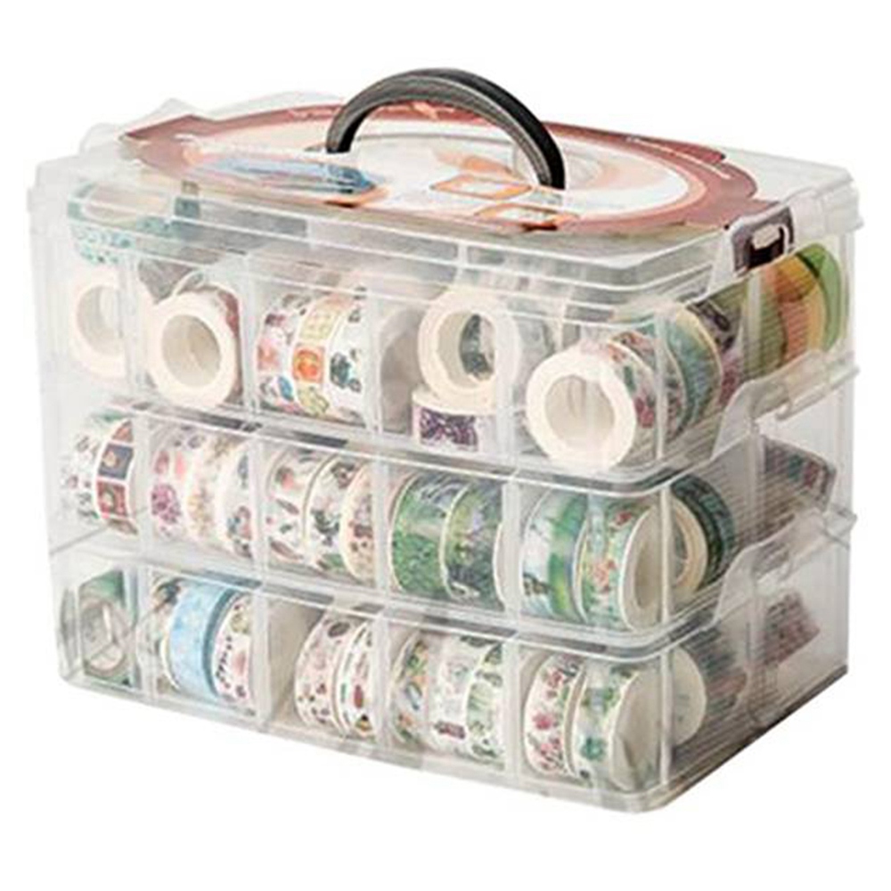 Caixa Organizadora Transparent - Washi Tape Set avaliação e preço