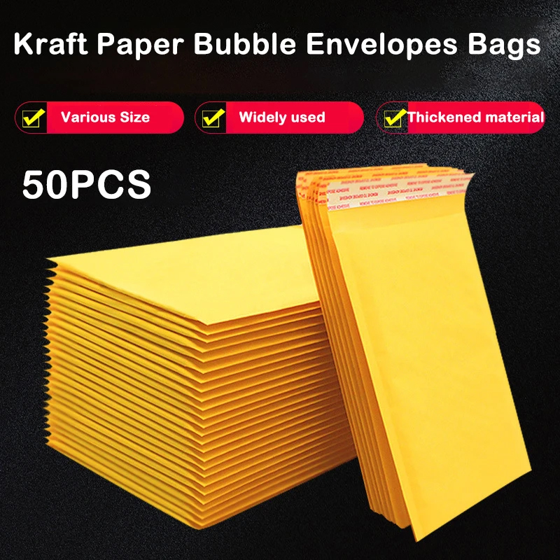 50 pçs papel kraft bolha maile - Letter Envelope Kraft avaliação e preço
