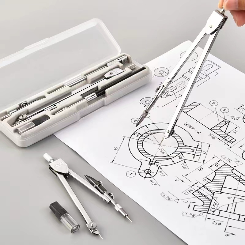 Conjunto de desenho de aço ino - Compass Geometry Set avaliação e preço