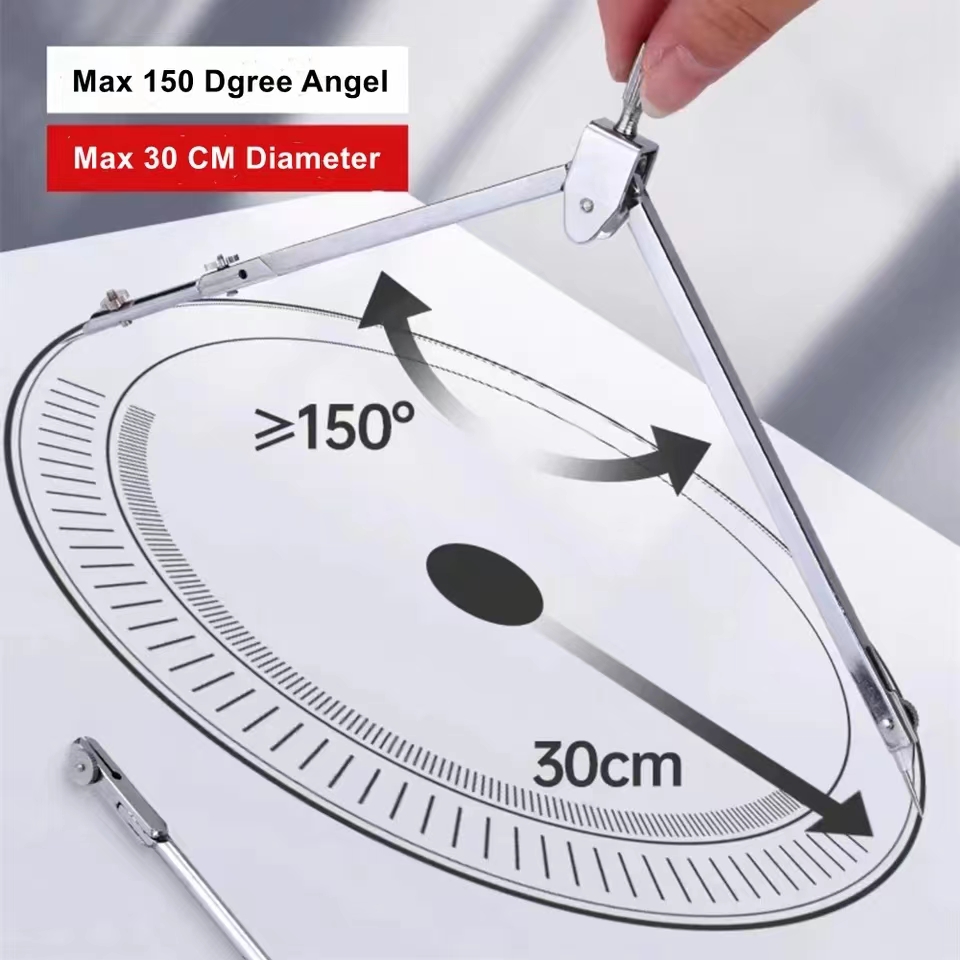 Conjunto de desenho de aço ino - Compass Geometry Set avaliação e preço