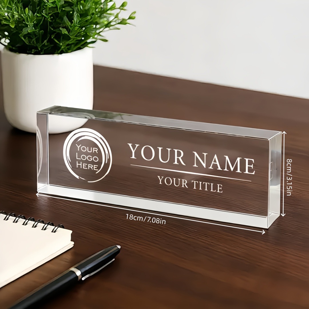 Placa de Nome Personalizada em - Desk Name Plate avaliação e preço