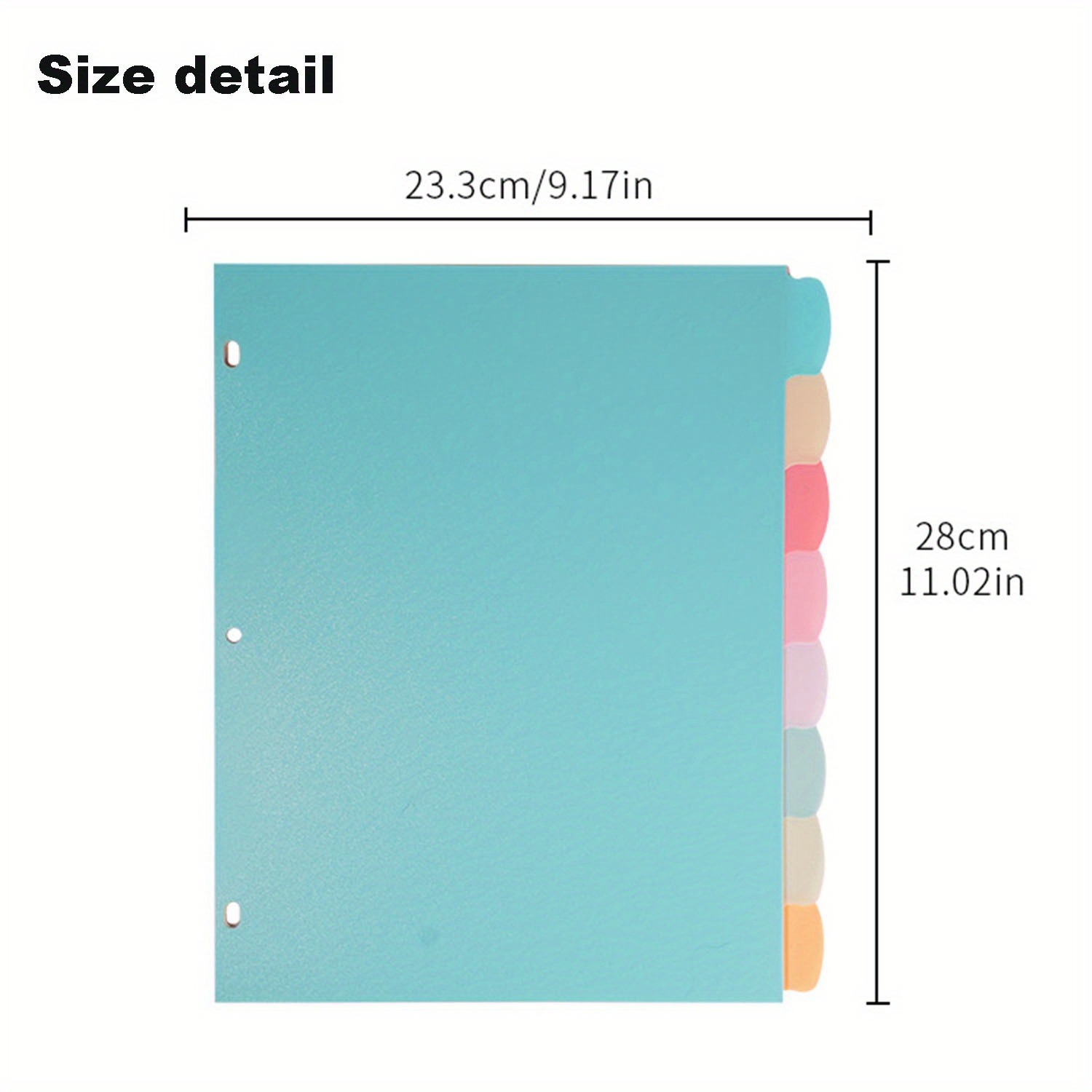 Divisórias de fichário com 8 a - Paper Punch 3 Hole avaliação e preço