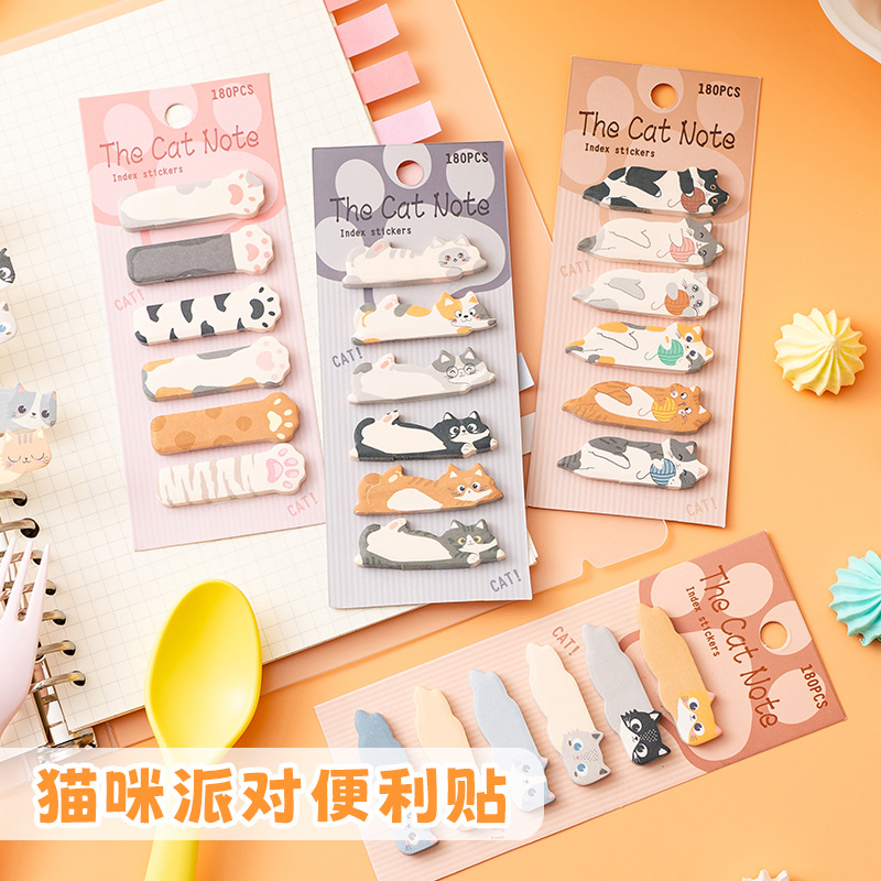 40 pacotes kawaii gato bloco d - Stationery Office Items List avaliação e preço