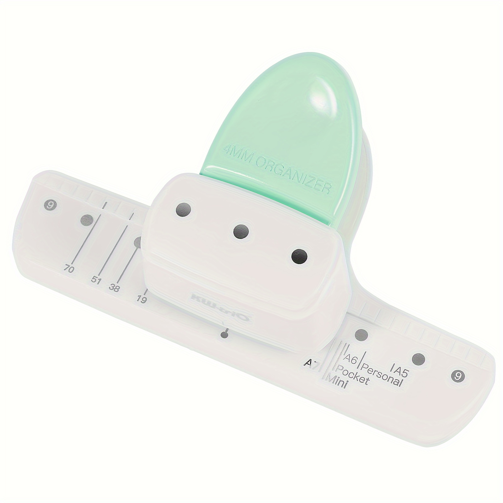 Perfurador de papel verde com  - Paper Punch 3 Hole avaliação e preço