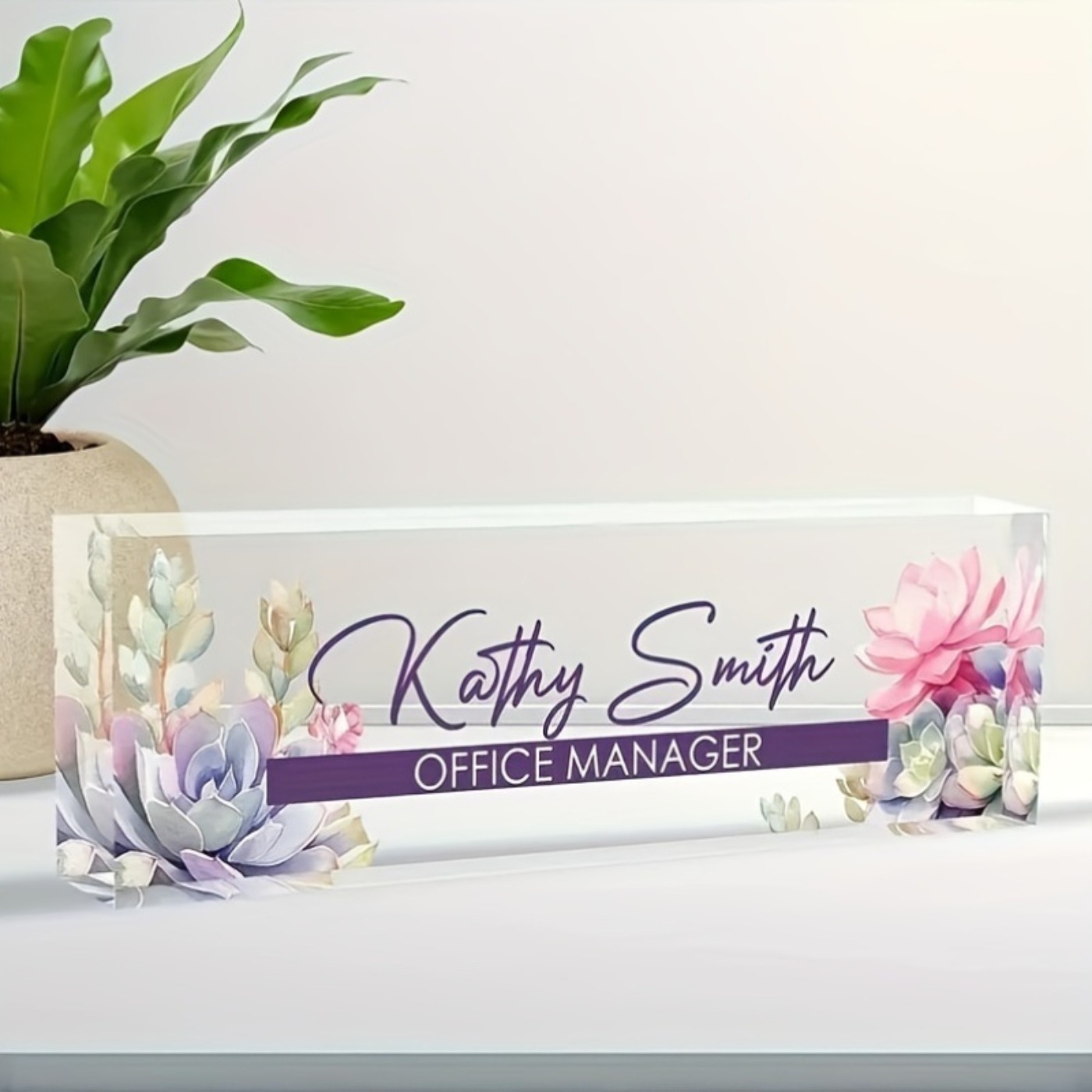 Placa de Nome Personalizada em - Desk Name Plate avaliação e preço