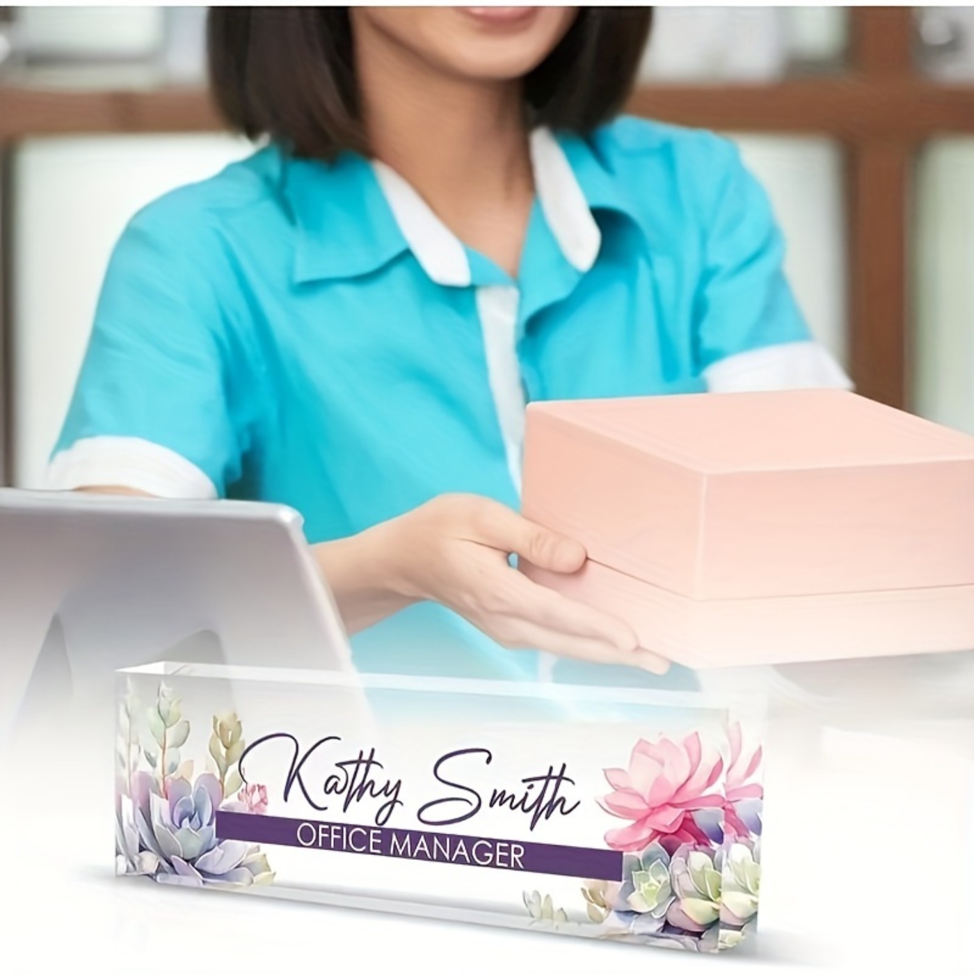 Placa de Nome Personalizada em - Desk Name Plate avaliação e preço
