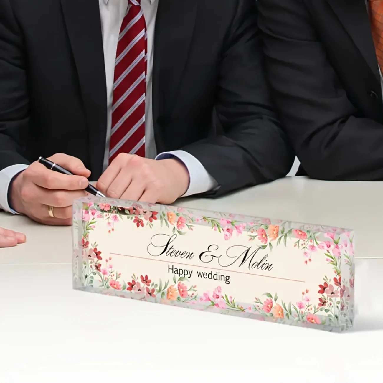 Placa de Nome Personalizável e - Desk Name Plate avaliação e preço